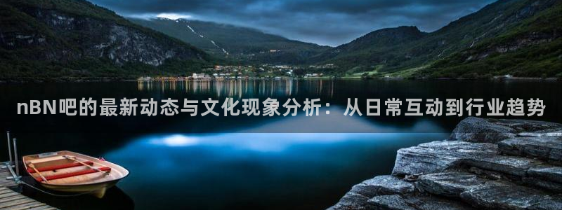 蜘蛛直播体育：nBN吧的最新动态与文化现象分析：从日常互动到行业趋势